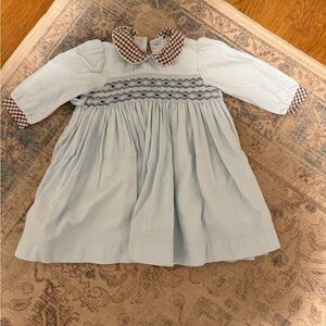 Will Beth blue and brown dress 12 month